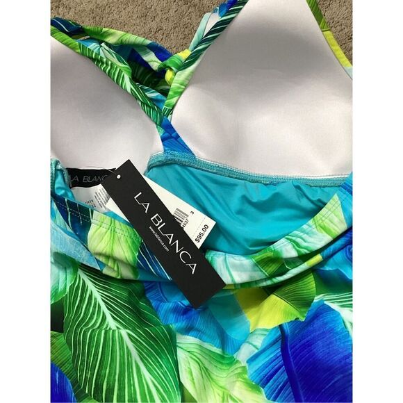 New. La Blanca tropical tankini top. Size 8. Retails $95 - Picture 6 of 6